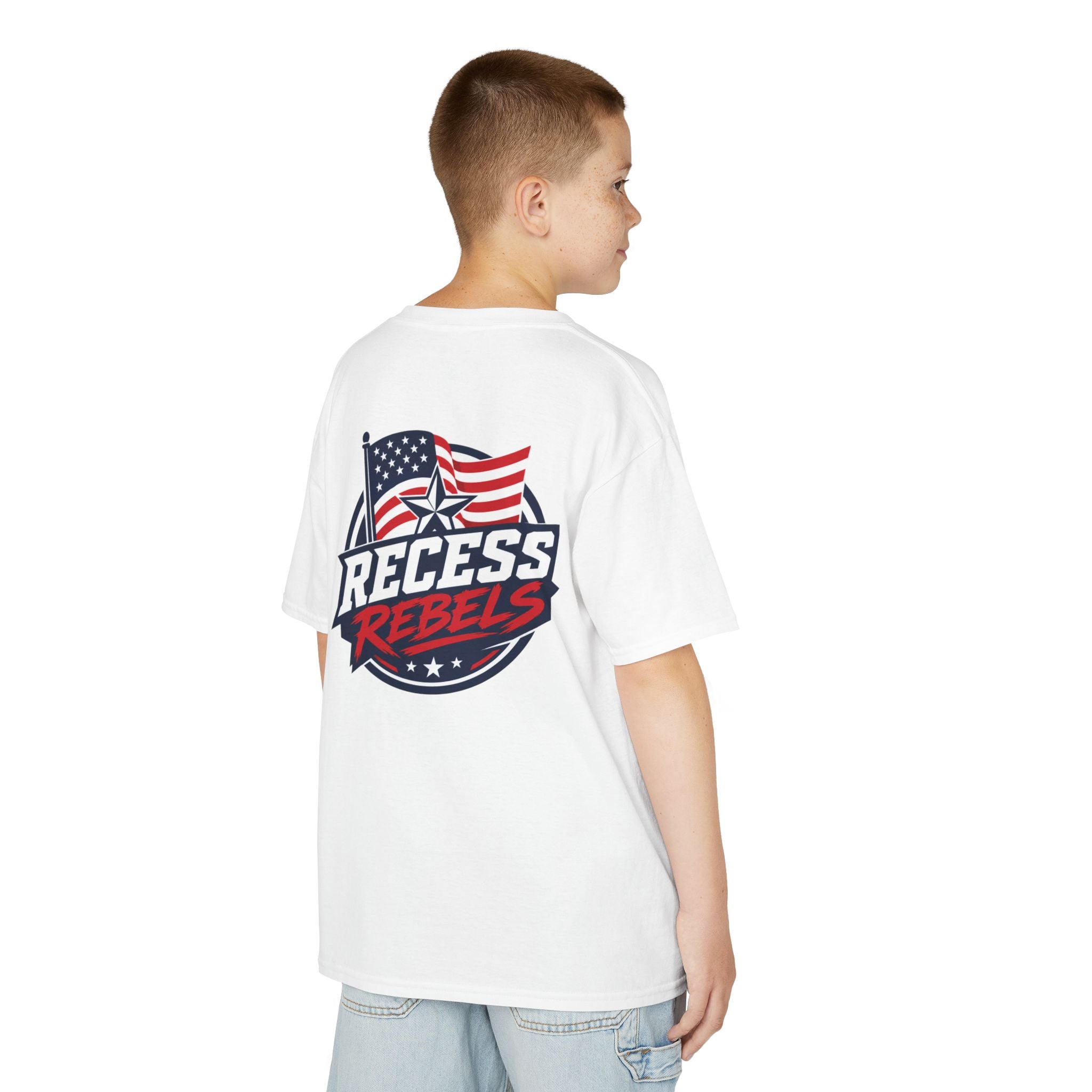 Patriotic 2026 Kids Tee — Fourth of July Children’s American Flag Shirt