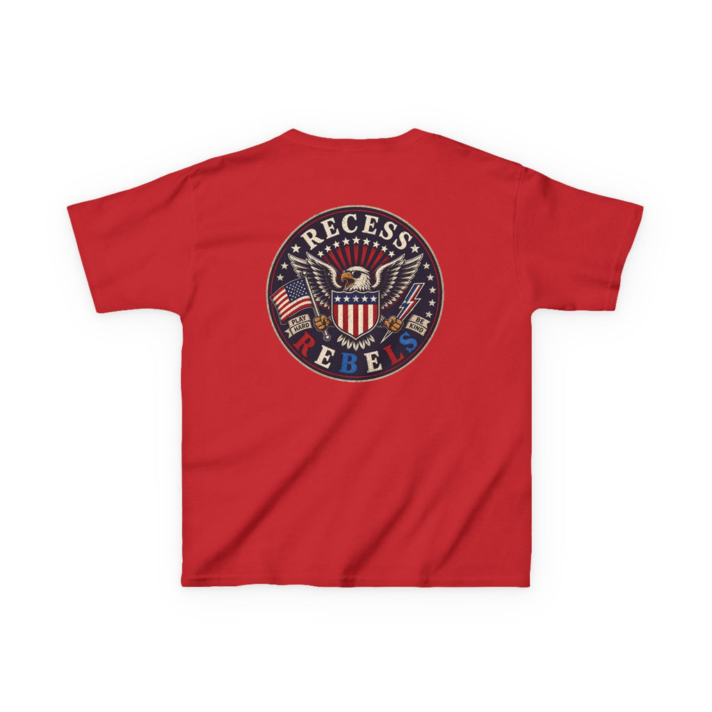 Recess Rebel Kids Tee – Retro Eagle T-Shirt