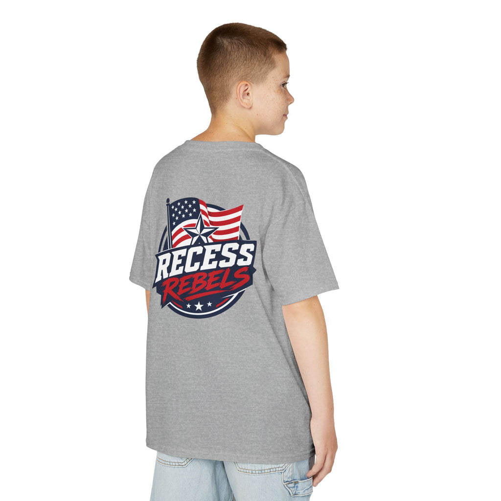 Patriotic 2026 Kids Tee — Fourth of July Children’s American Flag Shirt