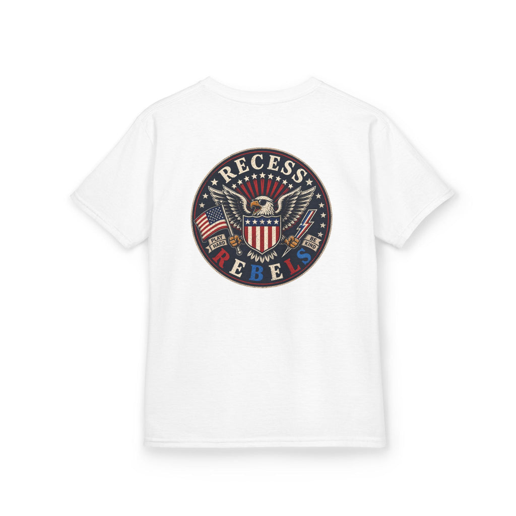 Recess Rebel Kids Tee – Retro Eagle T-Shirt