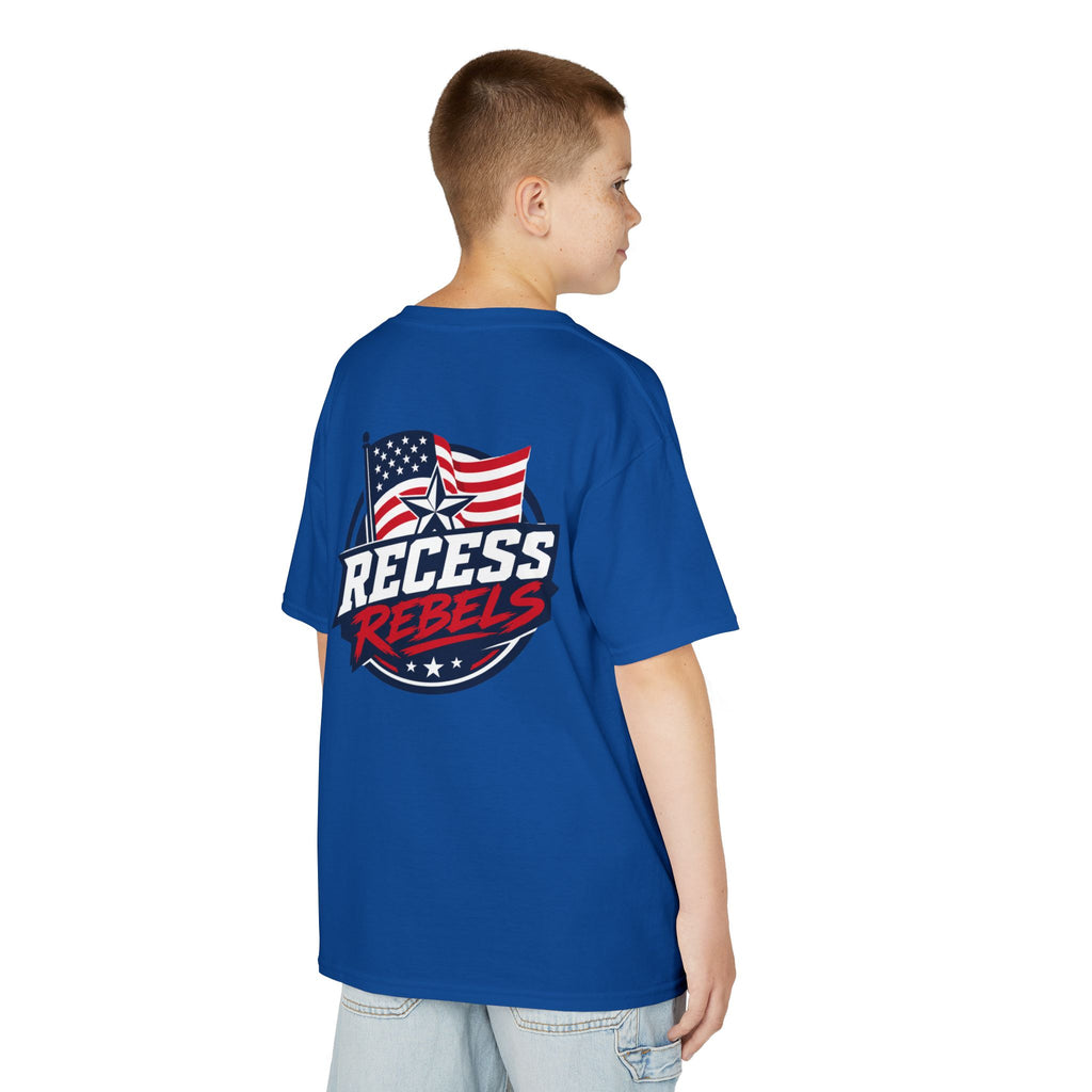 Patriotic 2026 Kids Tee — Fourth of July Children’s American Flag Shirt