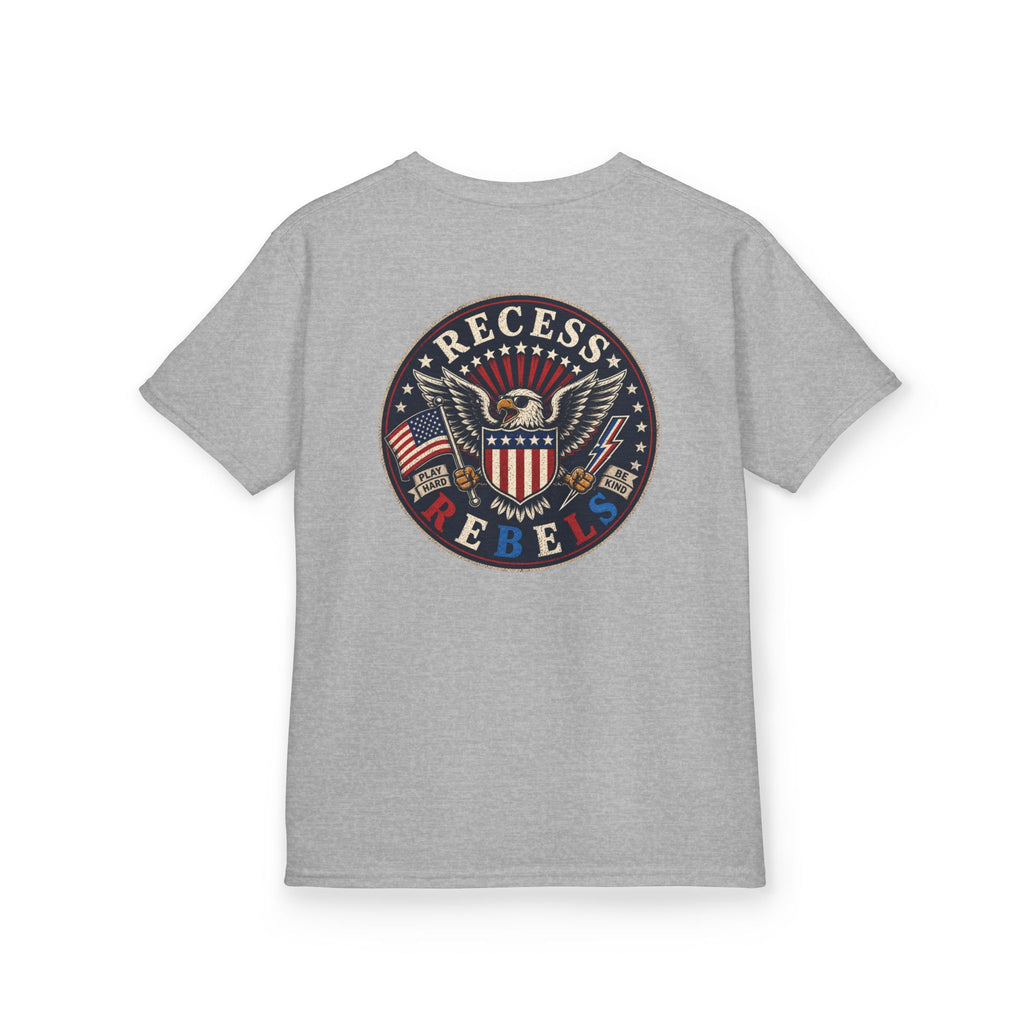 Recess Rebel Kids Tee – Retro Eagle T-Shirt