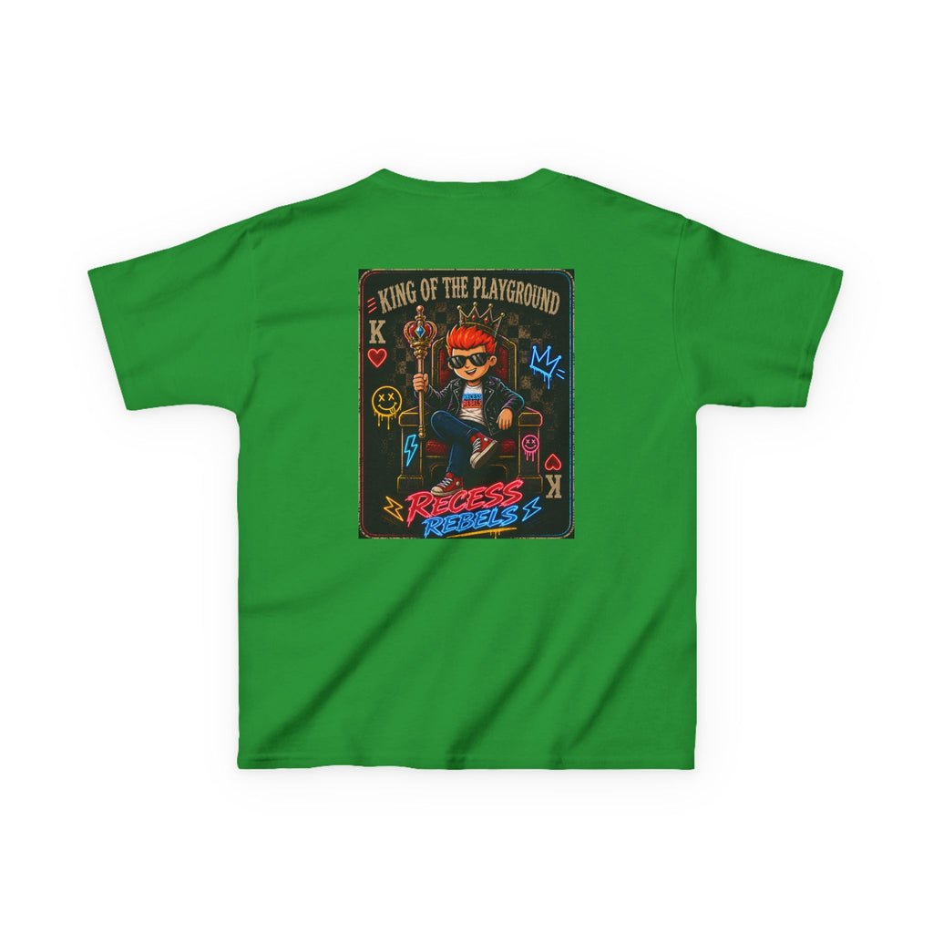 King of the Playground kids T-Shirt | Playful Cartoon Kid Throne Design